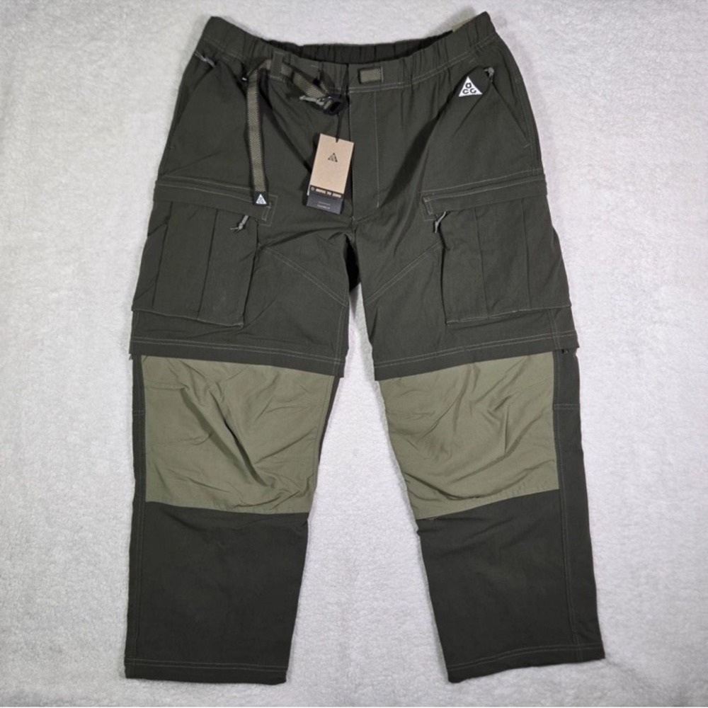 Nike ACG Smith Summit Cargo Pants Shorts Sequoia Olive FN0428-355 Mens Large